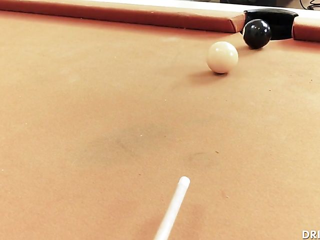 Long legs anal lover Daisy Stone gets it after a game of pool