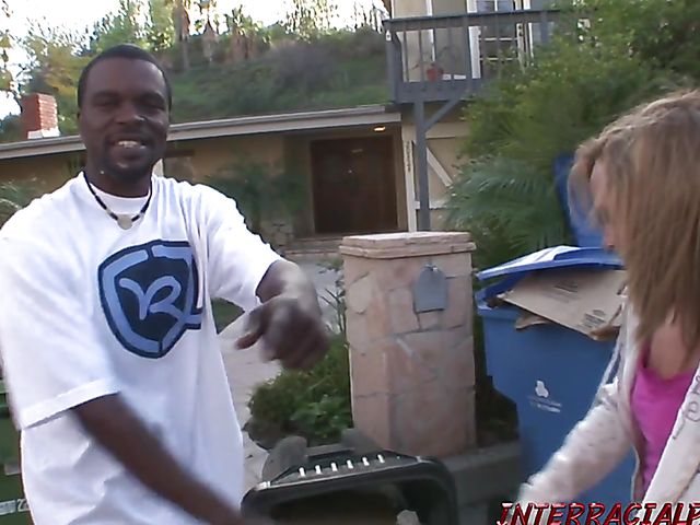 Black cock in Jordan Nevaeh's pierced white pussy