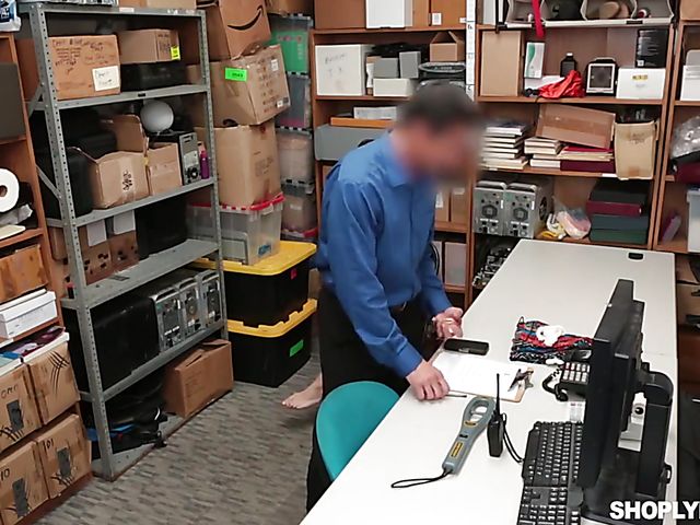 Natural big tits shoplifter Bella Rolland gets some