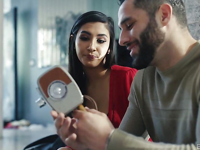 Nice young brunette Gianna Dior gets sexy for the camera