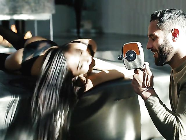 Nice young brunette Gianna Dior gets sexy for the camera