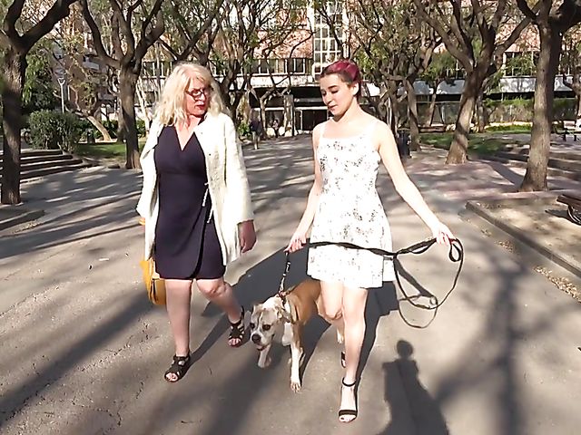 Old lesbian Senora Fina loves Mia Navarro's pussy