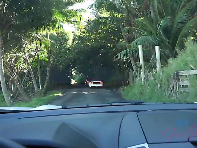 Carmen Rae - Girlfriend feet and pussy exposed in the car