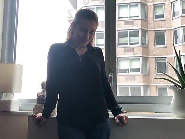 Dani Daniels - POV blowjob in front of the window