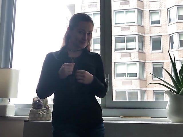 Dani Daniels - POV blowjob in front of the window