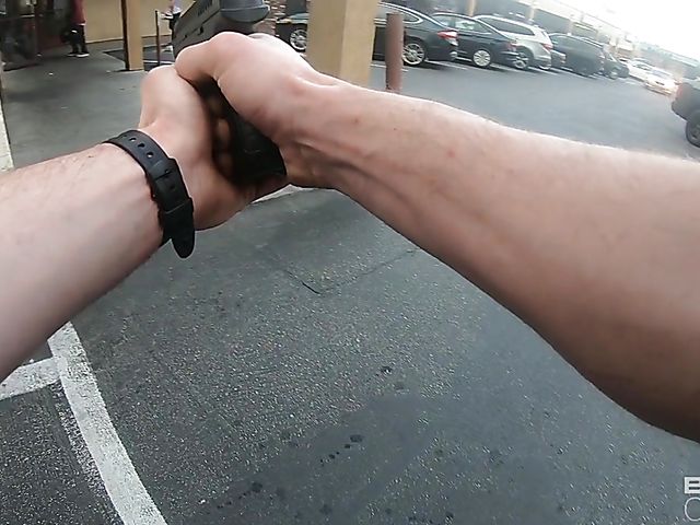 Busty Richelle Ryan POV with a police officer at the laundry