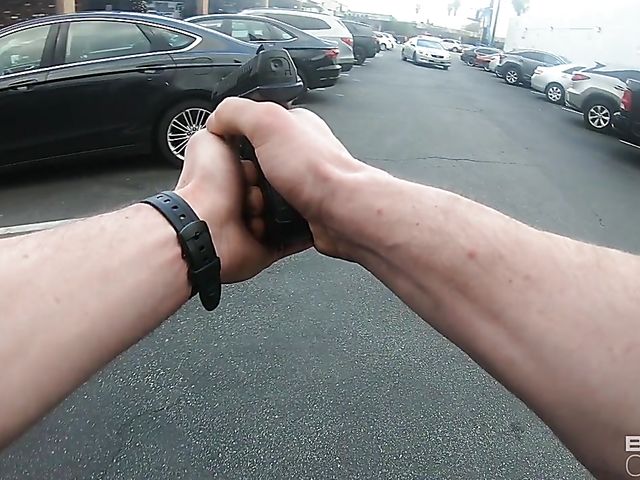 Busty Richelle Ryan POV with a police officer at the laundry