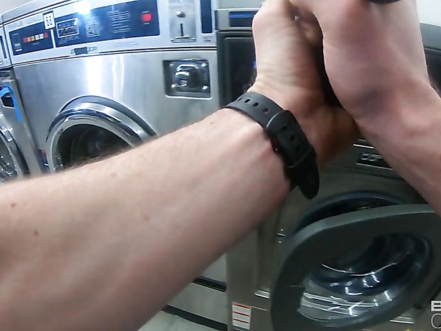 Busty Richelle Ryan POV with a police officer at the laundry