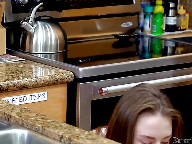 Teen cute chick Kyler Quinn gets nailed in her bed