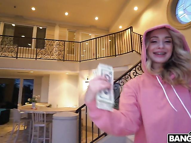 Braces teen Anastasia Knight has lots of money and loves to fuck