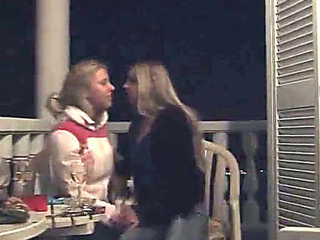 Hen party turns hot for two lesbians