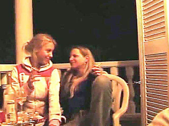 Hen party turns hot for two lesbians