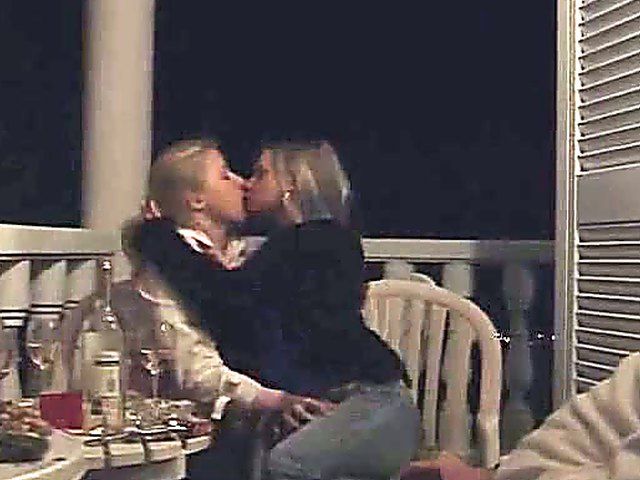 Hen party turns hot for two lesbians