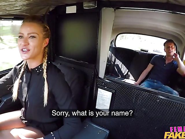 Fake taxi fuck with pigtailed babe Cherry Kiss