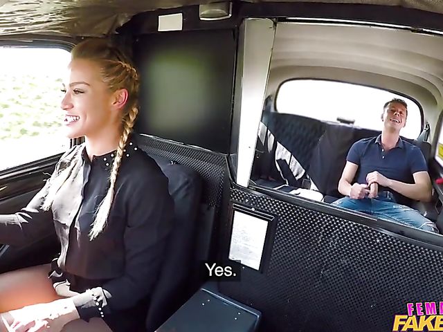 Fake taxi fuck with pigtailed babe Cherry Kiss