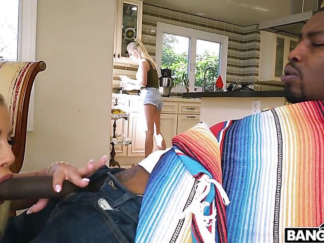 Big tits interracial action with well stacked Bridgette B