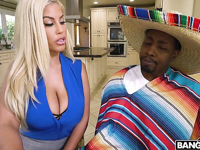 Big tits interracial action with well stacked Bridgette B