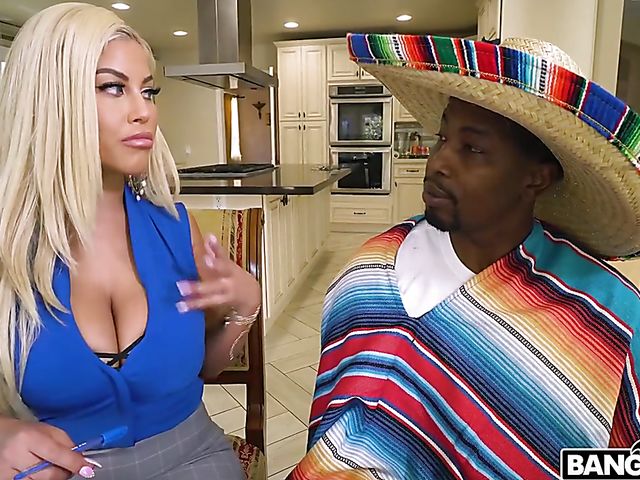 Big tits interracial action with well stacked Bridgette B