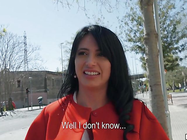 Linda Black - Public latina with hot boobs