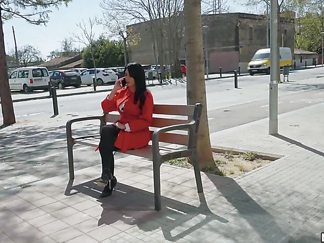 Linda Black - Public latina with hot boobs