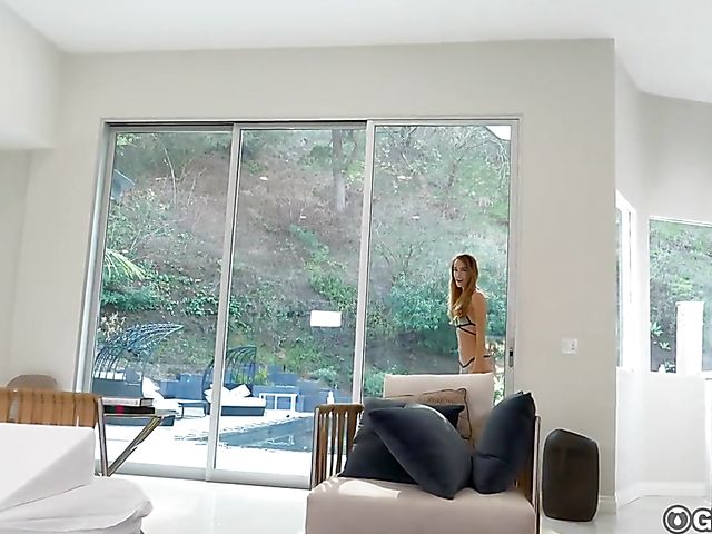 Remote control vibrator for sexy young lady Charity Crawford