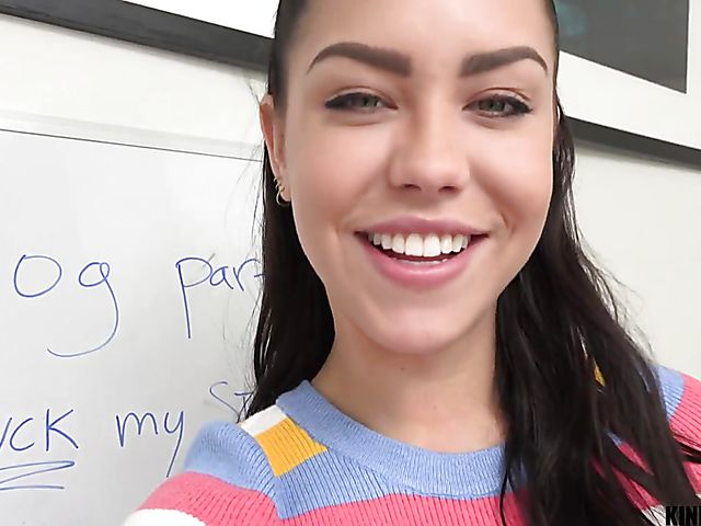 Cute brunette Alina Lopez is addicted to cock