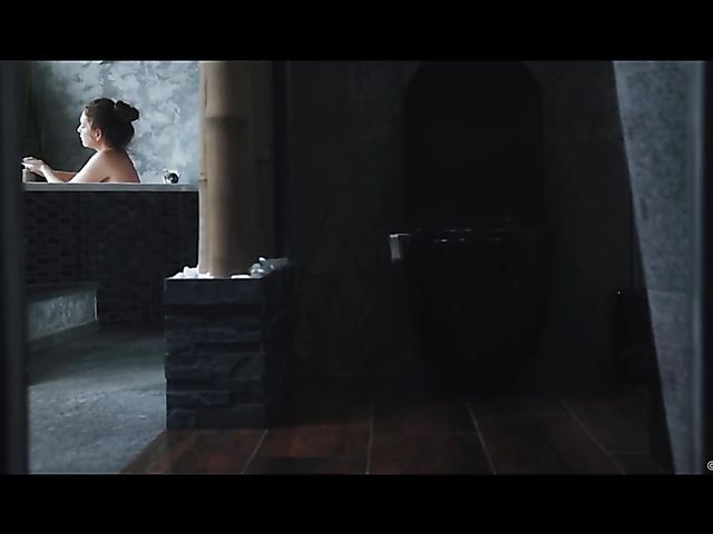 Sensual bathroom sex with wet Mila Fox