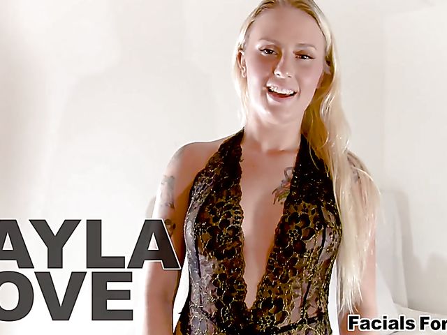 Layla Love - Blonde facial from your point of view