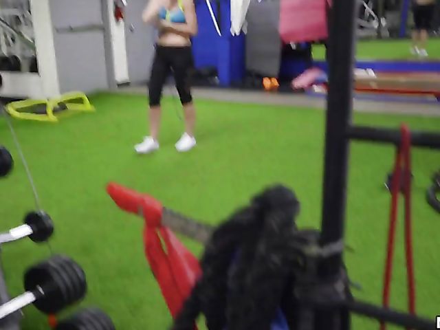 Big natural tits POV with workout girl Michele James 