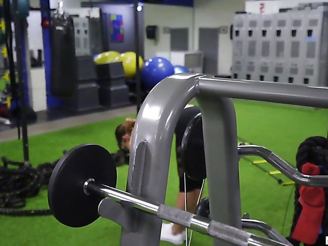 Big natural tits POV with workout girl Michele James 