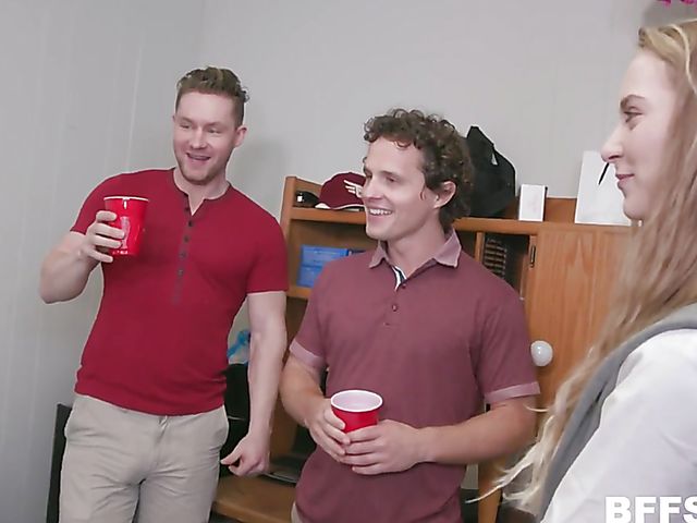 Dorm orgy with Nova Skies, Goldie Glock and Lana Sharapova