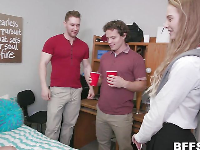 Dorm orgy with Nova Skies, Goldie Glock and Lana Sharapova