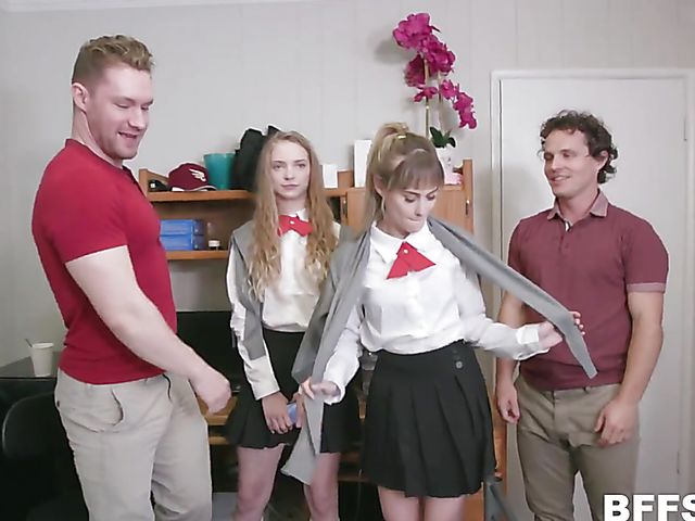 Dorm orgy with Nova Skies, Goldie Glock and Lana Sharapova