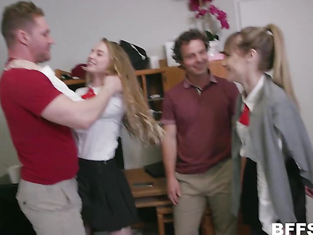 Dorm orgy with Nova Skies, Goldie Glock and Lana Sharapova