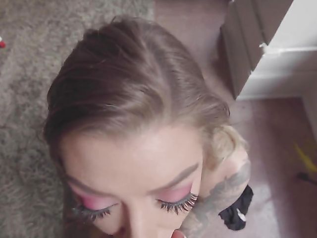 Deepthroat fuck and facial POV with busty Karma RX