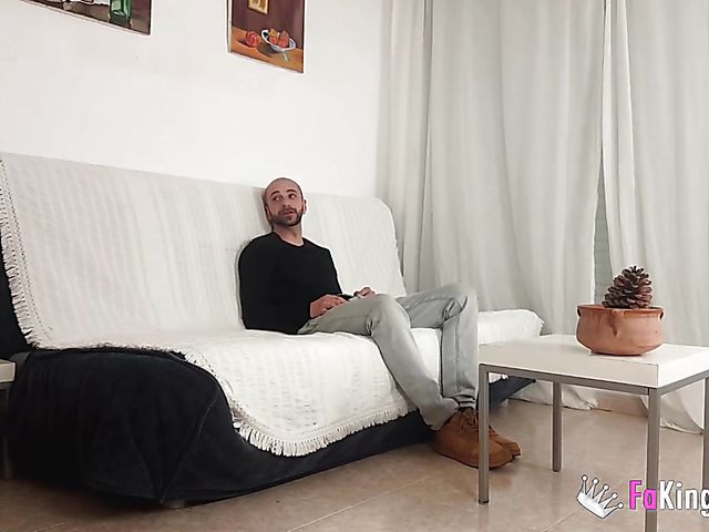 Chubby latina Barbara gets hammered on the couch