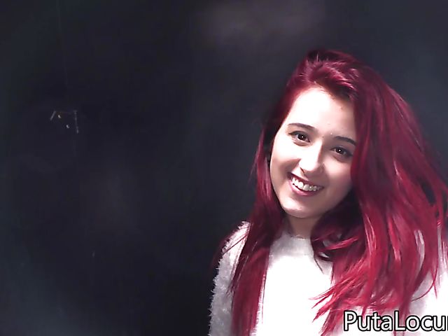 Glory hole action with Spanish redhead Red