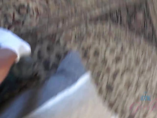 Teen cute chick Zoe Bloom playing with cock