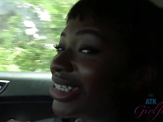 Black girlfriend Noemie Bilas loves sucking his dick