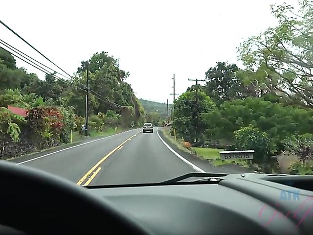 Asian girlfriend Vina Sky shows her coochie in the car