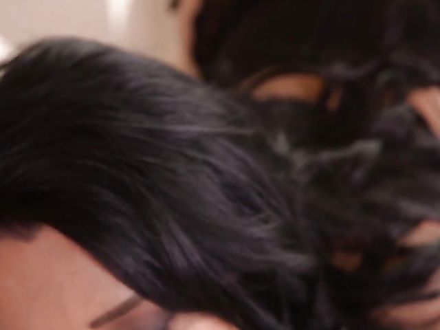 Busty euro mom  Ania Kinski banging in black lingerie