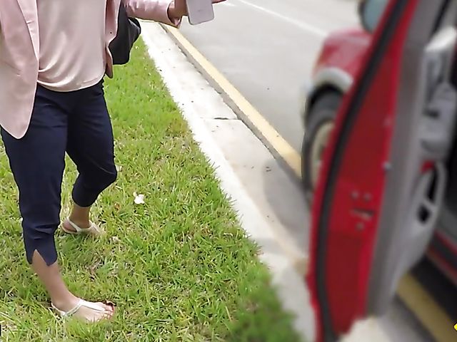 Becky Bandini - Car mechanic fucks big tits MILF POV