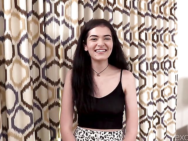 First time porn with raven haired teen Nikki