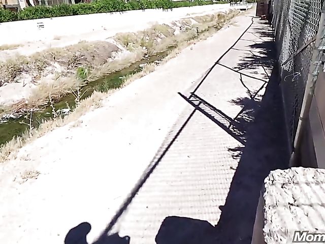 Alternative huge tit MILF flashing and fucking