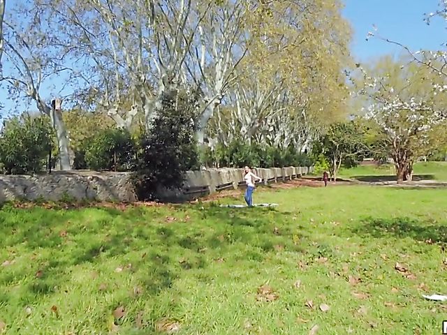 Public sex in the park with Ukrainian girl Amaris 