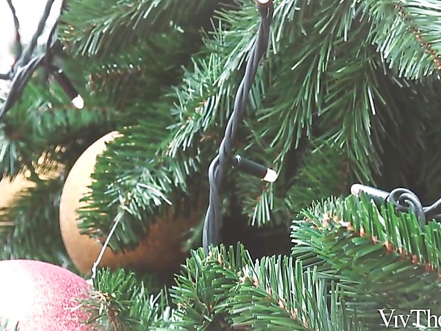 Sensual lesbians Karry Slot and Lady Dee make love in winter