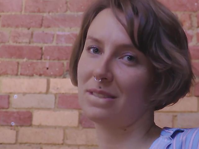 Hairy masturbation with Australian girl Kit Bauer 