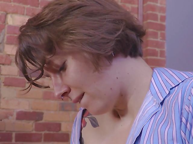 Hairy masturbation with Australian girl Kit Bauer 