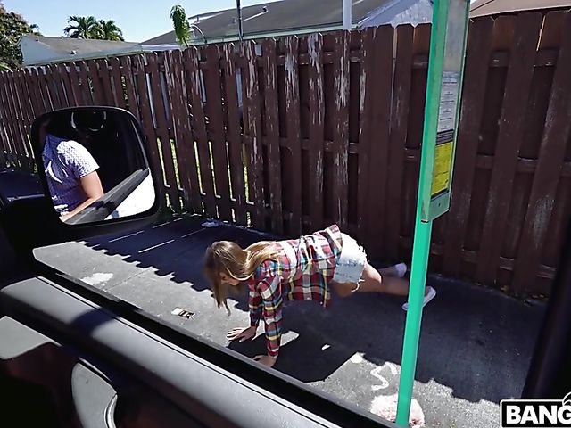 Adorable Paige Owens gets nailed in a van