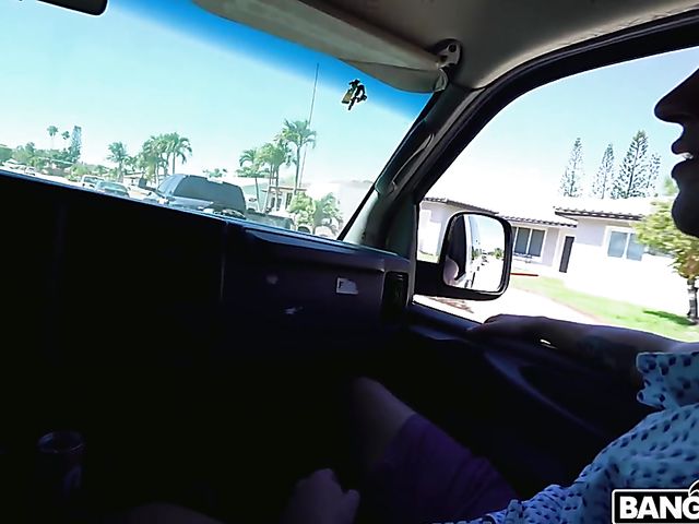 Adorable Paige Owens gets nailed in a van